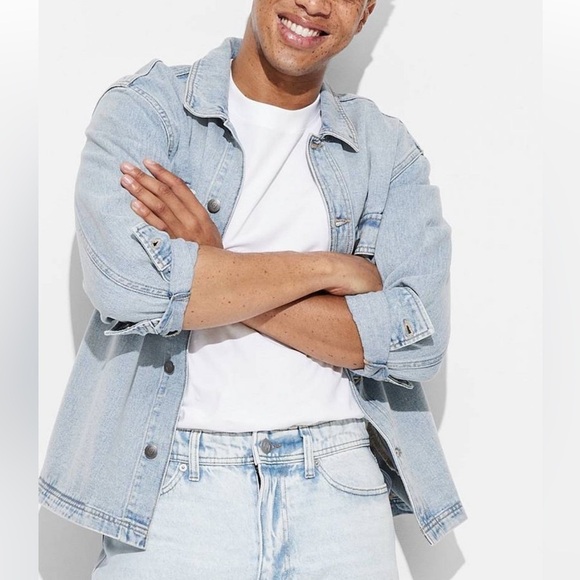 Original use light was denim shacket new - Picture 1 of 4